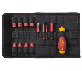 Wiha 43467 Šroubovák a vložka nástrčného klíče slimVario Electric / 1/4" / 14 dílů
