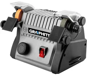 Graphite 58G095 / Stolní bruska dvoukotoučová / průměr kotoučů 50 mm