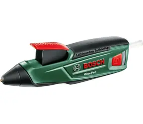 Bosch GluePen 3.6V / aku tavná lepicí pistole / 1.5Ah / délka tyčinky 15 cm / průměr tyčinky 7mm / doba žhavení: 15s