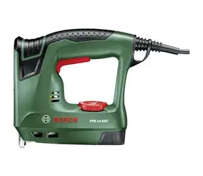 Bosch PTK 14 EDT/ Sponkovačka / 230V / Šířka sponky 11.4 mm / Délka sponky 6-14 mm / Délka hřebíků 14mm