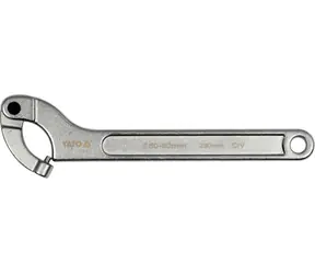 YATO YT-01677 / Hákový klíč s kulatým kloubovým čepem / 50 - 80 mm