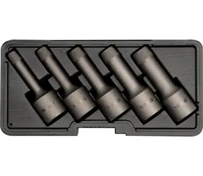 YATO YT-0624 / Souprava na demontáž závrtných šroubů / 1/2" / 5ks