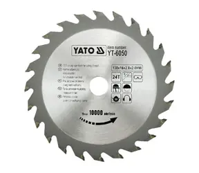 YATO YT-6050 / Pilový kotouč na dřevo / 130 mm