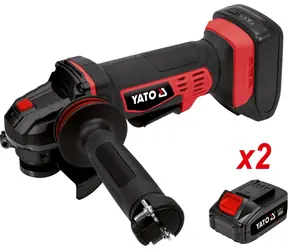 YATO YT-82828 / Aku Úhlová bruska / 10000 RPM / 125 mm / 18V / 2x 3Ah