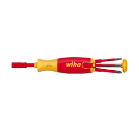 Wiha 38610 Šroubovák s 6 ks slimBit nástavci LiftUp electric / Plochý / Phillips