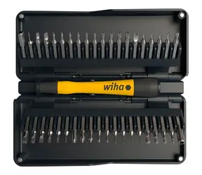 Wiha 44624 Sada nástavců MicroBit Wiha zai Hause se šroubovákem / 42 dílů / šroubovák PicoFinish slimVario electric