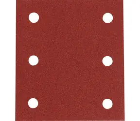 Makita P-33124 / Brusný papír na dřevo & kov & kámen / suchý zip / Zrnitost 120 / Rozměry 114x102 mm / děrovaný / 10 ks