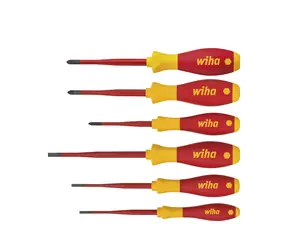 Wiha 38362 Sada šroubováků SoftFinish electric slimFix 6 ks / Ploché / Phillips / PlusMinus|Pozidriv