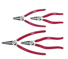 Wiha 34708 Sada kleští Classic s MagicTips 4ks / Kleště na pojistné vnitřní a vnější kroužky / 140 & 180 & 185 mm