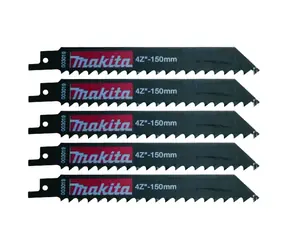 Makita P-04999 - 150mm pilový list do pily ocasky na dřevo a plast 5 ks