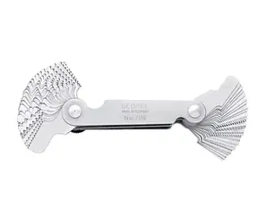 GEDORE 6549730 / Závitová měrka / 52 nožů / rozteč 0.25 - 6 mm / počet listů 8