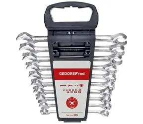 GEDORE 3301003 / Sada očkoplochých klíčů / 10 - 19 / 10 ks
