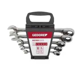 GEDORE 3300872 / Sada plochých oboustranných klíčů / 8 - 19 / 5 ks