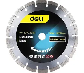 Deli Tools EDH-SQP125-E1 Diamantový pilový kotouč / 125 x 22.2 mm / max 6600 otáček-min