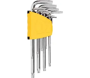 Deli Tools EDL3091 Sada inbusových klíčů / T10 & T15 & T20 & T25 & T27 & T30 & T40 & T45 & T50