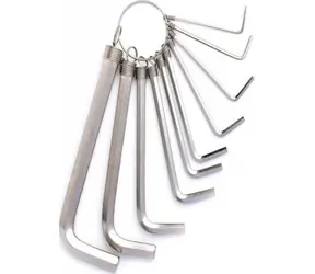 Deli Tools EDL3100 Sada inbusových klíčů / velikost 1.5 & 2 & 2.5 & 3 & 3.5 & 4 & 5 & 6 & 8 & 10 mm