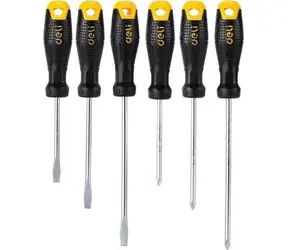 Deli Tools EDL620006 Sada šroubováků s magnetem / 3x plochý / 3x křížový