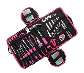 SIXTOL HOME PINK 120 BAG / Sada nářadí / uhlíková ocel / 120ks