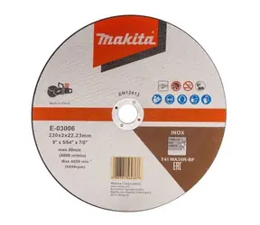 Makita E-03006 Řezný kotouč na nerez 230x2.0x22.23mm