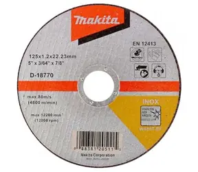 Makita D-18770 Řezný kotouč na nerez 125x1.2x22.23mm