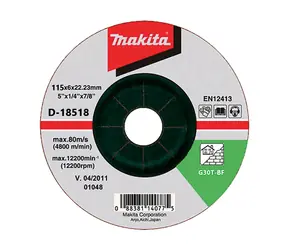 Makita D-18518 / brusný kotouč na beton 125 mm 6.0 x 22.23 mm