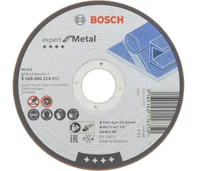 BOSCH 2608600214 / Řezací kotouč na kov a ocel / Průměr 115 x 22.23 mm / Šířka řezu 1.6 mm
