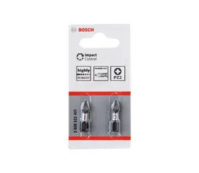 BOSCH 2608522401 / Sada šroubovacích bitů Impact Control (2 ks) / PZ2 25 mm
