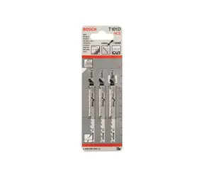 BOSCH 2608630558 / Pilový plátek do kmitací pily T 101 D / HCS / délka: 100 mm / Rozteč zubů: 4-5.2 mm / 3ks