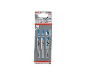 BOSCH 2608631507 / Pilový plátek do kmitací pily T 118 A / HSS / délka: 92 mm / Rozteč zubů: 1.1-1.5 mm / 3ks