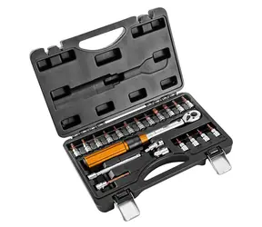 NEO TOOLS 08-821 / Momentový klíč se sadou bitů 21 ks / velikost 1/4 / kufřík / 5 - 25 Nm