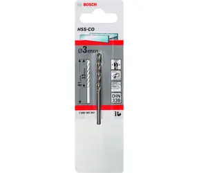 BOSCH HSS-Co 2608585842 / Spirálový vrták do kovu / 3.0 x 33/61mm / 1 ks