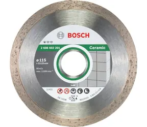 BOSCH 2608602201 / Řezací kotouč na keramiku / Průměr 115 x 22.23 mm / Šířka řezu 1.6 mm