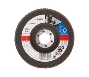 BOSCH X571 Best for Metal 2608606924 / Lamelový brusný kotouč / Zrnitost 80 / 125x22.23mm