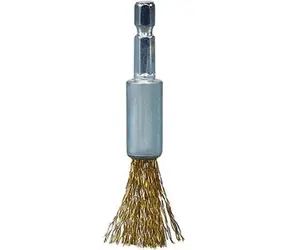 Makita D-73704 Ocelový drátěný kartáč 12 mm (Potažený mosazí) / šestihran 1/4"