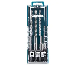 Makita D-74136 Sada 4ks vrtáků do zdiva / 5x110 & 6x160 & 8x160 & 10x160 mm / SDS-PLUS