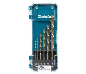 Makita D-75758 Sada 6ks vrtáků HSS-CO do kovu / 2 & 3 & 4 & 5 & 6 & 8 mm