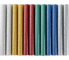 EXTOL-CRAFT Tyčinky tavné mix barev se třpytem (glitter) - pr.11x100mm 12ks 