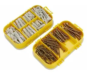 EXTOL-CRAFT Vruty s hmoždinkami 4 rozměry 170ks / 3.5x30mm až 10x50mm