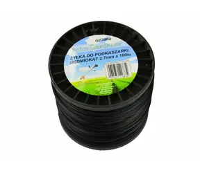 GEKO Struna do sekačky černá 2.7mm 100m / sedmihran / nylon 