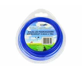 GEKO Struna do sekačky modrá 2.4mm 10m / hvězdicový profil / nylon 
