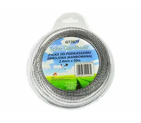 GEKO Struna do sekačky zesílená 2.4mm 50m / zvlněný profil / nylon 