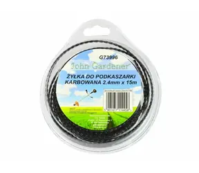 GEKO Struna do sekačky 2.4mm 15m / zvlněný profil / nylon