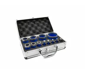 GEKO Korunkový vrták diamantový sada 12ks / 6-68mm