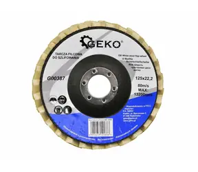 GEKO G00387 / Brusný kotouč křídlový / 125 x 8 x 22.2 mm 