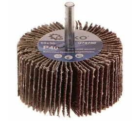 GEKO G78750 / Brusný kotouč se stopkou / 60 x 30 x 6 mm / P40