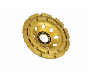 GEKO H00122 / Brusný kotouč hrnkový diamantový dvouřadý / 125 x 5 x 22.2 mm
