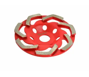 GEKO G00374 / Brusný kotouč hrnkový diamantový RED / 125 x 5 x 22.2 mm