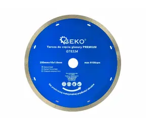 GEKO G78334 / Řezný kotouč diamantový celoobvodový / 250 x 10 x 22.2 mm