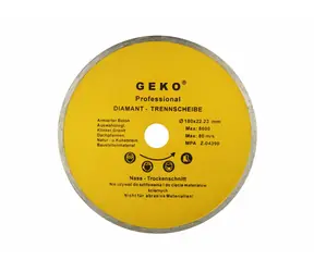 GEKO G00243 / Řezný kotouč diamantový celoobvodový / 180 x 8 x 22.2 mm