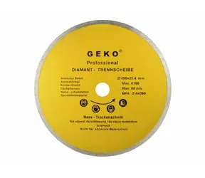 GEKO G00248 / Řezný kotouč diamantový celoobvodový / 250 x 8 x 25.4 mm